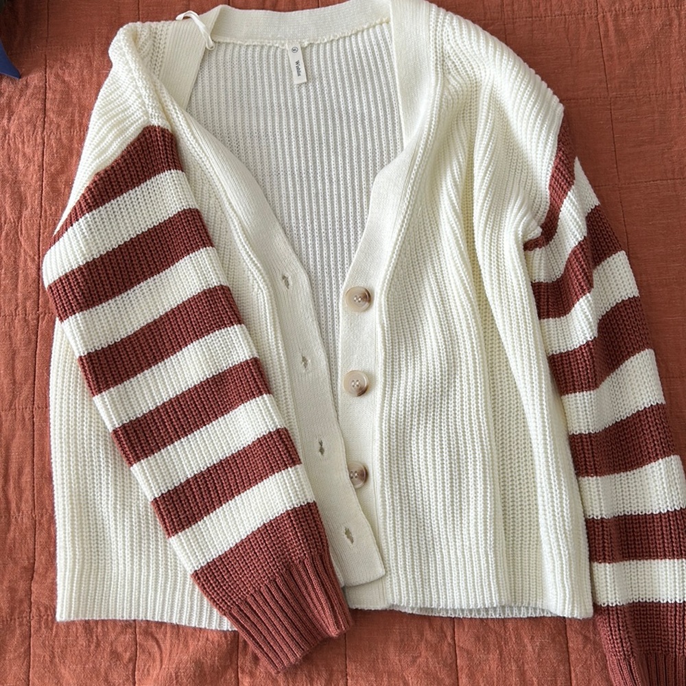 Lightly Worn Sweater, button Up M/L